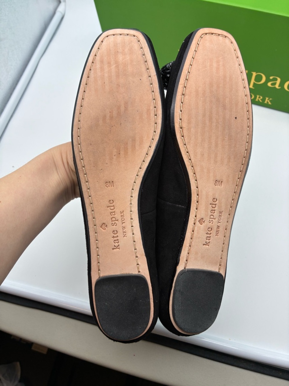 kate spade New York Black freya Bow Ballet Flats with box - Picture 5 of 6